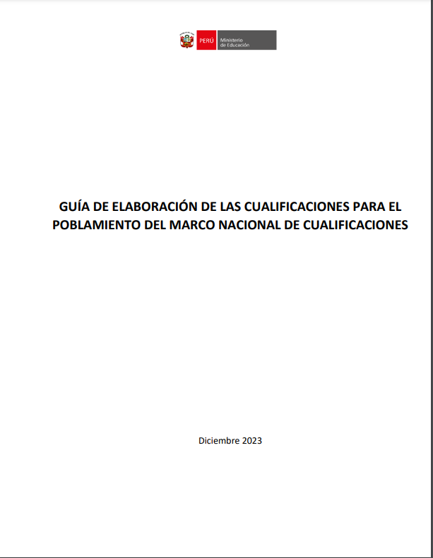 Guía De Elaboración De Las Cualificaciones Para El Poblamiento Del ...